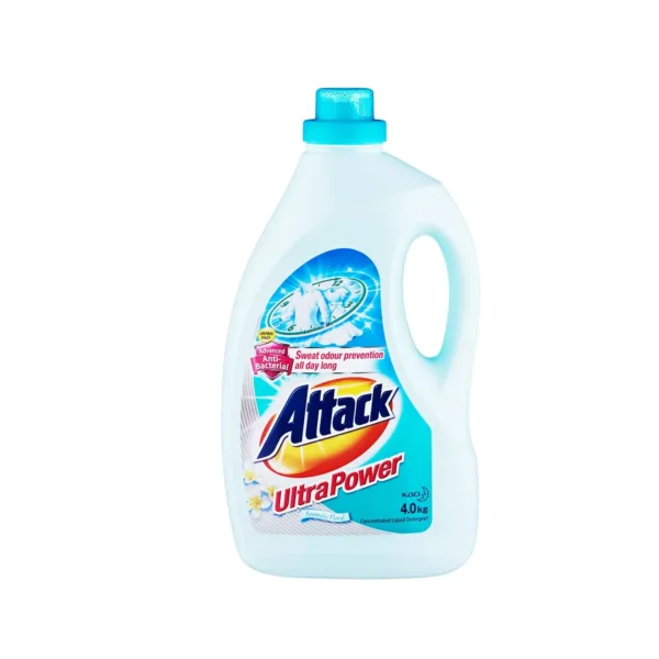 Attack Ultra Power Aromatic Floral liquid Detergent 4kg - Image 1