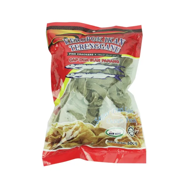 Keropok Ikan Terengganu Fish Crackers Cap Dua Ikan Parang 500g - Image 1