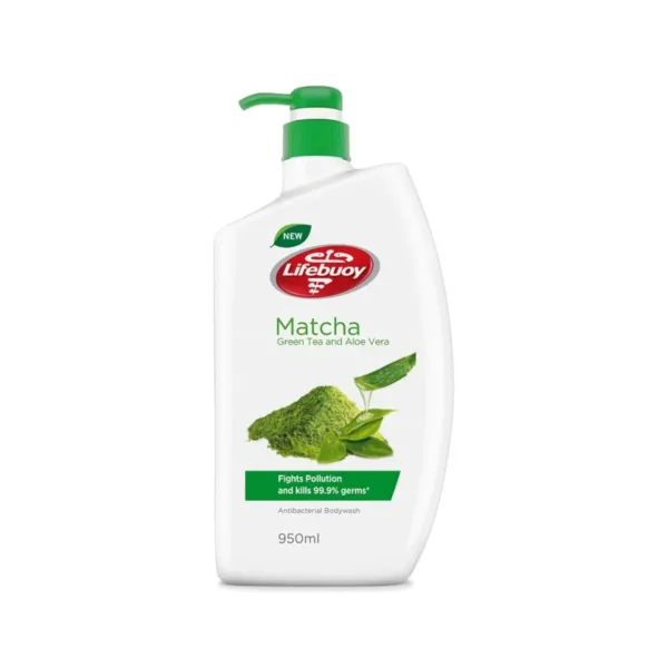 Lifebuoy Antibacterial Bodywash Matcha Green tea & Aloe Vera  900ml - Image 1