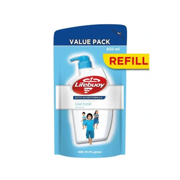 LIfebuoy-Body-Wash-Refill-Cool-Fresh-850ml.jpg Lifebuoy Antibacterial Bodywash - Cool Fresh with Menthol 850ml - Image 1