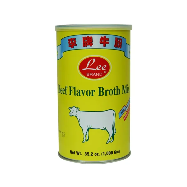 Lee Brand Beef Flavor Broth Mix With Spoon Inside Beef Stock 1kg - Image 1