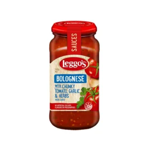 Leggo's Bolognese With Chunky Tomato,Garlic&Herb's Pasta Sauce 500g