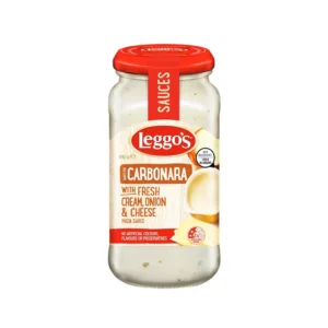 Leggo’s Carbonara With Fresh Cream,Onion&Cheese Pasta Sauce  490g