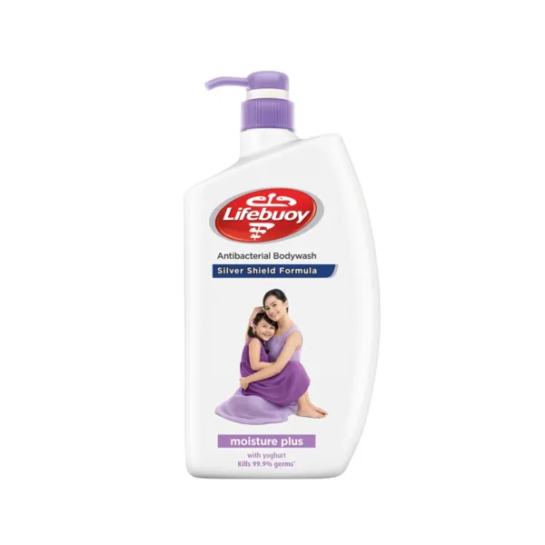 Lifebouy-moisture-plus-1.jpg Lifebuoy Activ Silver Formula Antibacterial BodyWash Moisture Plus With Yoghurt 900ml - Image 1