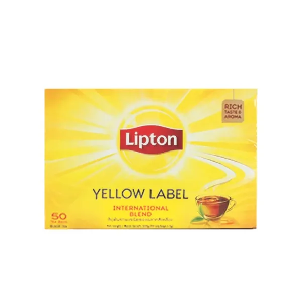 Lipton Yellow Label Tea International Blend 50 x 2g - Image 1