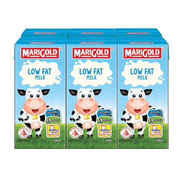 Marigold Low Fat Milk 6x200ml - Image 1