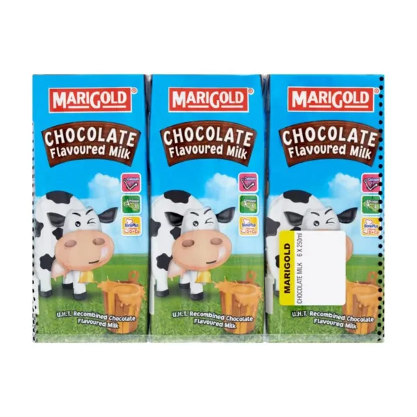 Marigold Chocolate Flavoured Milk 6x200ml - Image 1