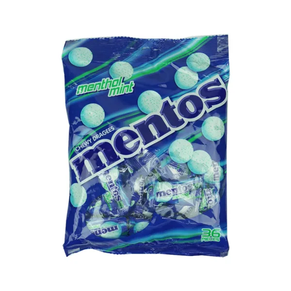 Mentos Chewy Dragees Menthol Mint 36Pcs (x2) - Image 1