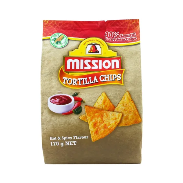 Mission-Tortilla-bbq-flavour-170gm_1.jpg Mission Tortilla Chips BBQ Flavour 170gm - Image 1