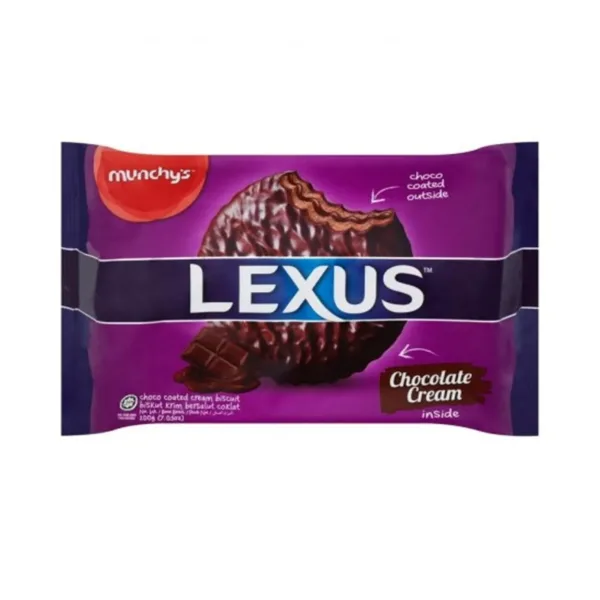 Munchys Lexus Choco Coated Cream Biscuit 200g - Image 1