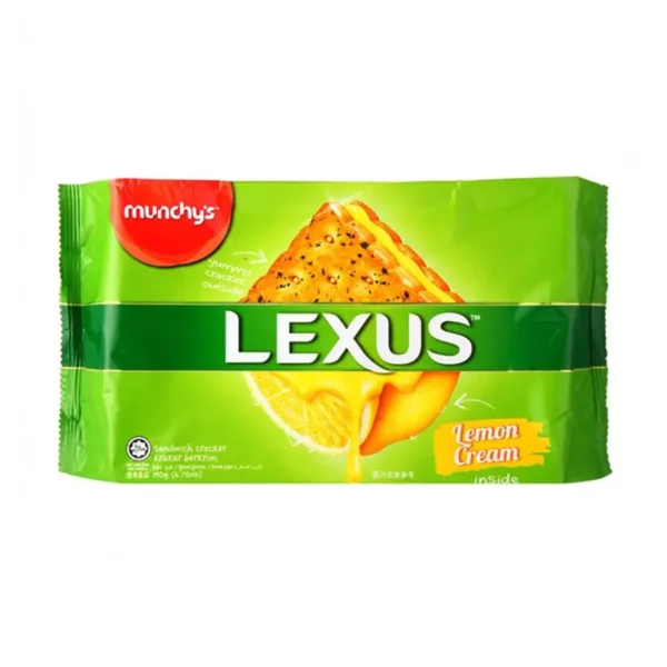 Munchys Lexus Lemon Cream Cracker 190g - Image 1