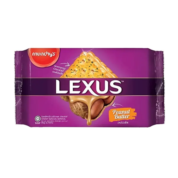 Munchys Lexus Peanut Butter Cracker 190gm - Image 1