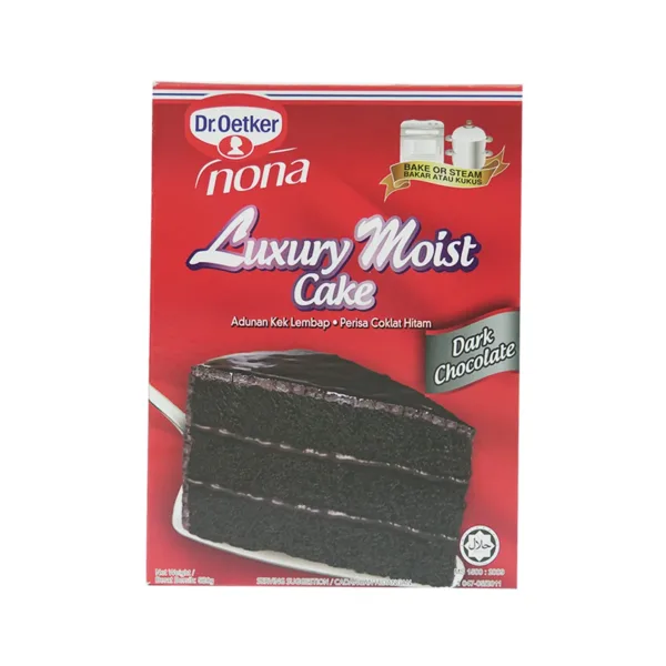 NOna-Luxury-moist-cake-dark-chocolate-400g.jpg Dr.Oetker Nona Luxury Moist Cake Dark Chocolate 520g - Image 1