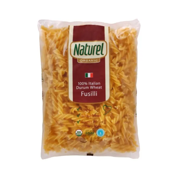 Naturel Organic 100% Italian Durum Wheat Fusilli 500g - Image 1