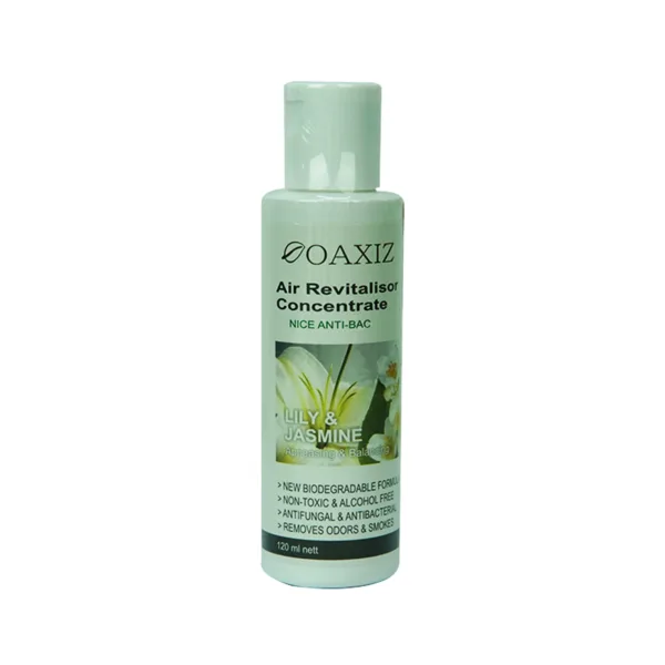 OAXIZ-Air-revitalisor-perfume-LilyJamine-120ml.jpg Oaxiz Air Revitalisor Essential Oil Nice Anti-Bac Lily & Jasmine Appeasing & Balancing 120ml 104*oasis 176-120 - Image 1