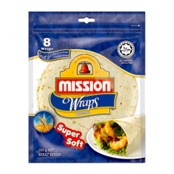 Mission Wraps Original Super Soft 8 pieces 360g - Image 1