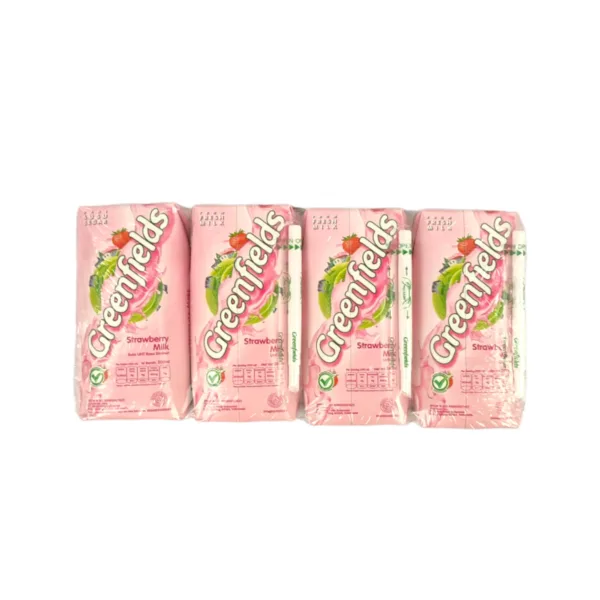 Greenfields Strawberry Milk 4Pcsx200ml - Image 1