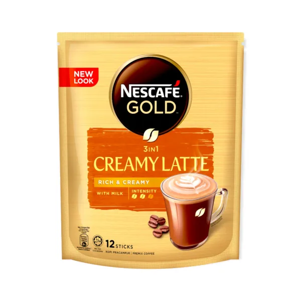 PhotoRoom-20221112_203210.png Nescafe Gold Creamy Latte Rich&Creamy 12'sx31g - Image 1