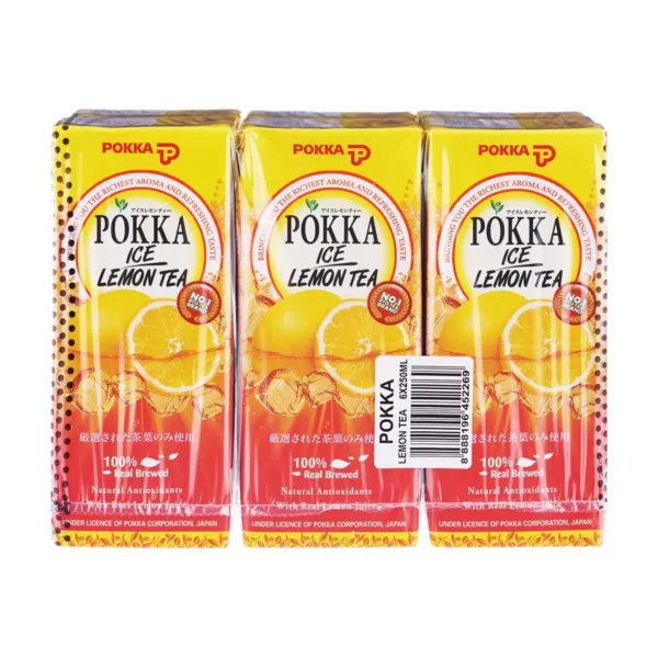 Pokka Ice Lemon Tea 6Pcsx250ml - Image 1