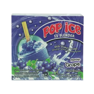 Pop ice Es Blender Milk Shake Powder Flavour Grape  25g