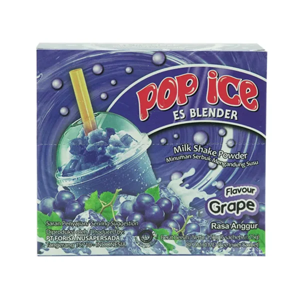 Pop ice Es Blender Milk Shake Powder Flavour Grape  25g - Image 1