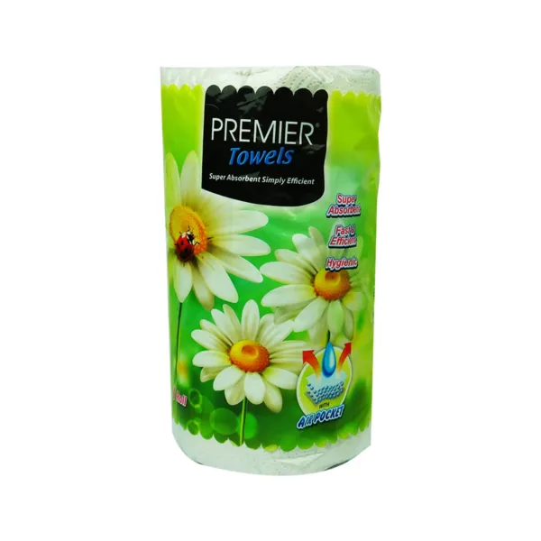 Premier-Kitchen-towel-1roll.jpg Premier Towels Super Absorbent Simply Efficient With Air Pocket 1 Roll - Image 1