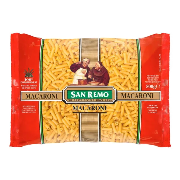 San Remo Pasta Macaroni 500g - Image 1