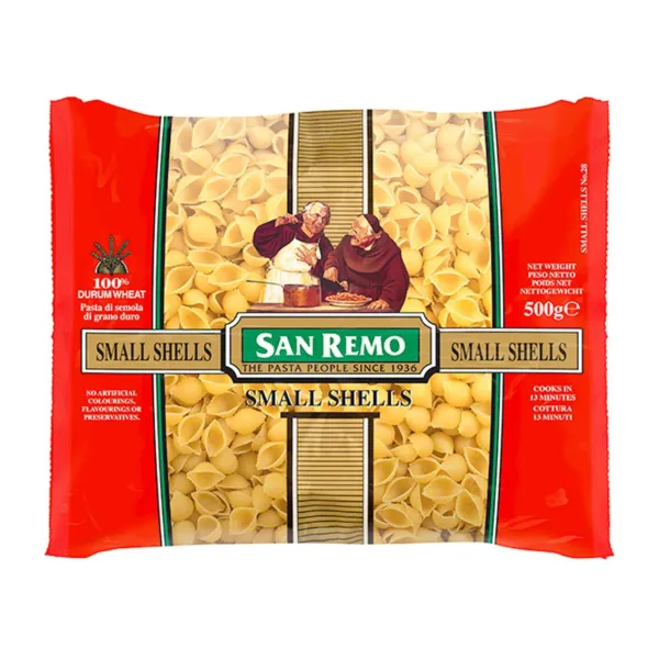 San Remo Pasta Small Shells 500g - Image 1