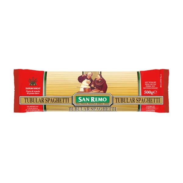 San Remo Tubular Spaghetti (No.6) 500g - Image 1