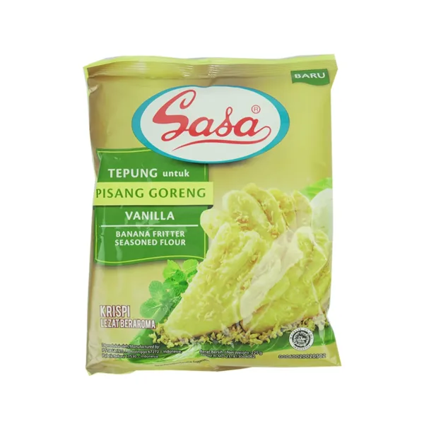 Sasa-Tepung-Pisang-Goreng.jpg Sasa Tepung Untuk Pisang Goreng Vanilla Banana Fritter Seasoned Flour (2pcs x 225g) - Image 1