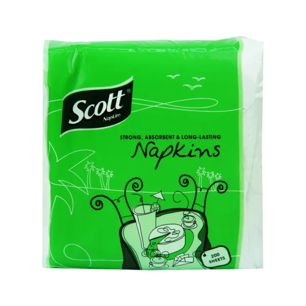Scott Napkins Tissue Strong,Absorbent & Long-Lasting 200 Sheets - Image 1