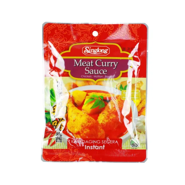Singlong Meat Curry Sauce 0G Trans Fat 0Mg Cholesterol Kari Daging Segera Instant 120g - Image 1