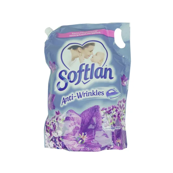 Softlan-anti-wrinkles-lavender-fresh.jpg Softlan Anti-Wrinkles Lavender Fresh Softener Refill 1.4lit - Image 1