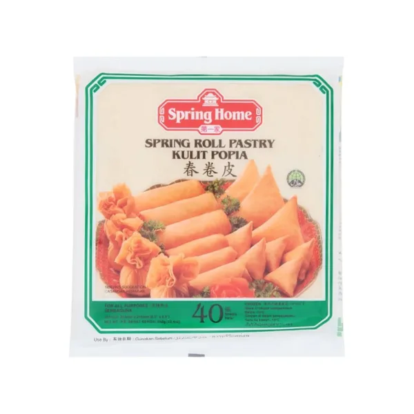 Spring-Home-Spring-Roll-Pastry-40s.jpg Spring Home Spring Roll Pastry 40s 550g - Image 1