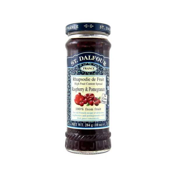 St.Dalfour-Raspberry-jam-284gm.jpg St. Dalfour France Rhapsodie De Fruit High Fruit Content Spread Raspberry With Pomegranate 284g - Image 1