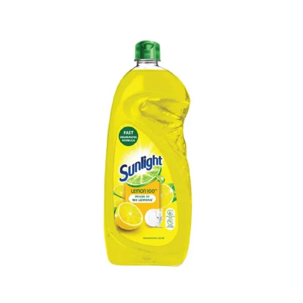 Sunlight-dishwash-liquid-leamon-1ltr.jpg Sunlight Lemon Dishwashing Liquid - 800ml - Image 1