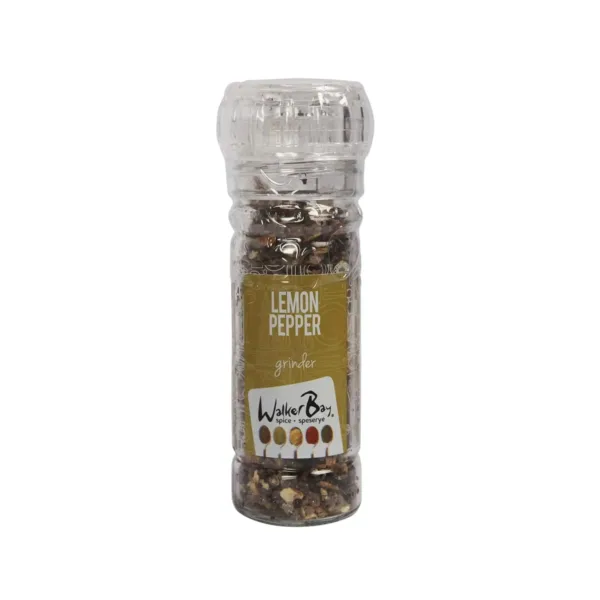 Walker-Bay-Lemon-Pepper-Grinder-60g.jpg Walker Bay Spice Speserye Lemon Pepper Grinder 60g - Image 1
