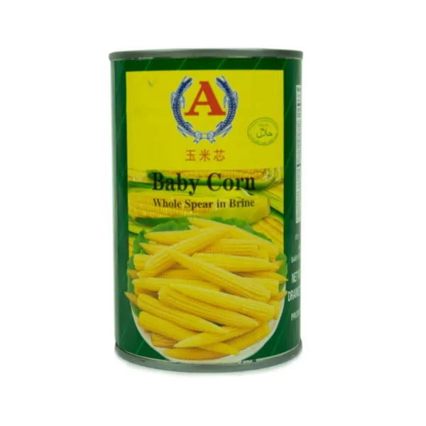 A Baby Corn Whole Spear in Brine 425g - Image 1