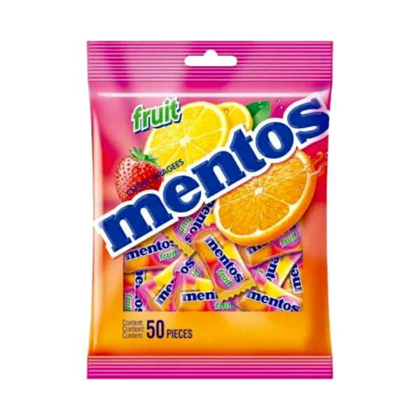 image-Photoroom-2024-02-12T161937.947.png Mentos Chewy Dragees Fruit Flavour 36Pcs (97.2g) - Image 1