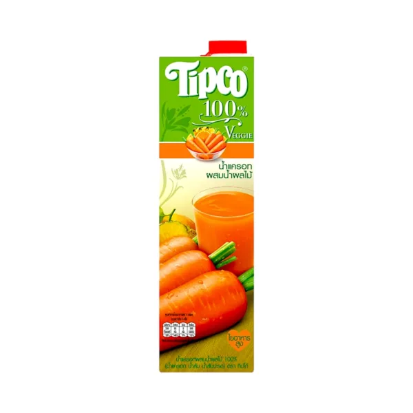 image-Photoroom-2024-03-16T105010.862.png Tipco 100% Veggie Carrot&Mixed Fruit Juice 1l - Image 1