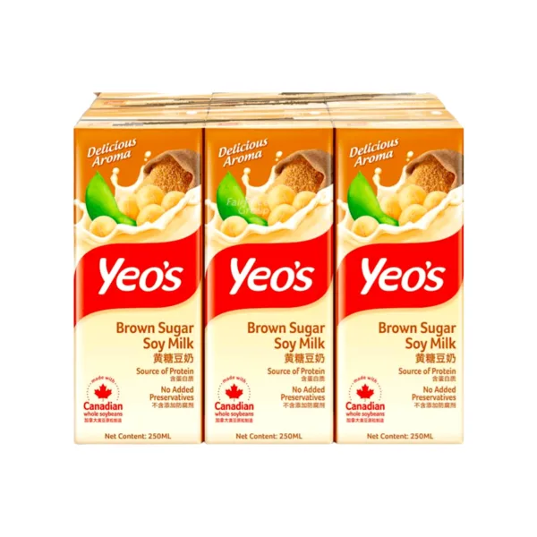 image-Photoroom-2024-04-20T140133.169.png Yeo's Brown Sugar Soy Milk - 6 X 250ml - Image 1