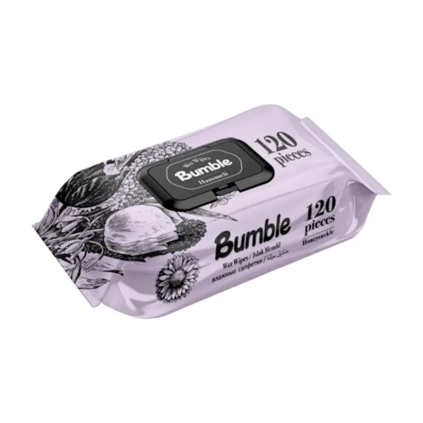 image-Photoroom-2024-05-02T123456.372.png Bumble Wet Wipes (Honeysuckle) - 120Pcs - Image 1