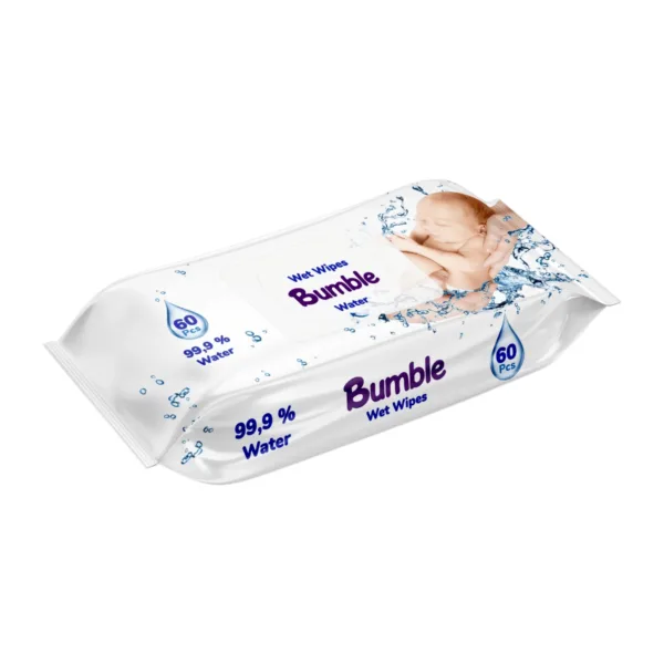 image-Photoroom-2024-05-02T123556.195.png Bumble Wet Wipes Water - 60Pcs - Image 1
