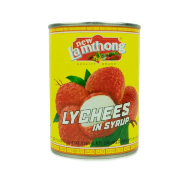 New Lamthong Lychee in syrup 565g - Image 1