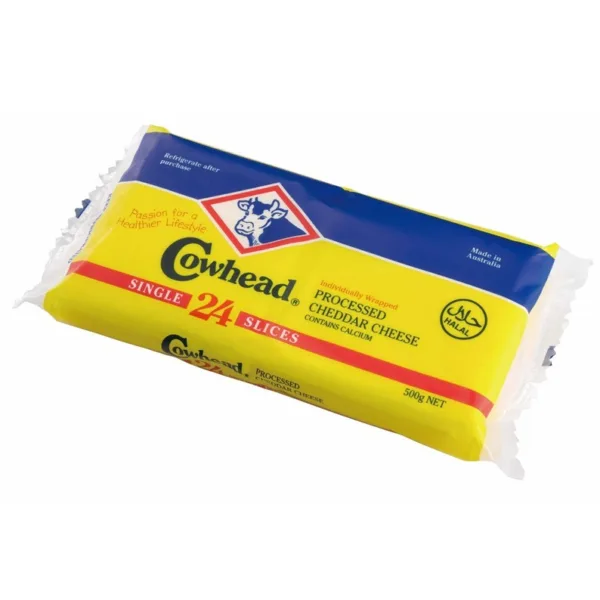 Cowhead 24 Slices Processed Cheaddar Cheese - Image 2