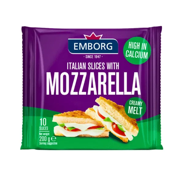 1 Emborg Italian 10 Slices with Mozzarella Cheese - 200g - Image 1