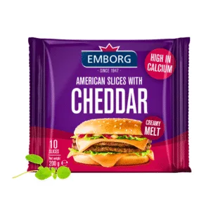 Emborg American 10 Slices With Cheddar - 200g