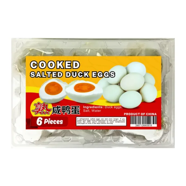 Cooked Salted Duck Eggs - 6Pcs - Image 1