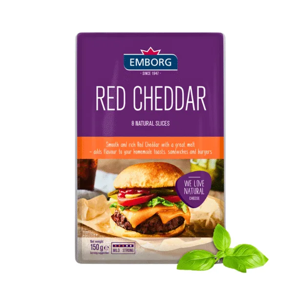 Emborg Red Cheddar Cheese Block - 200g Emborg Red Cheddar Cheese Block - 200g - Image 1