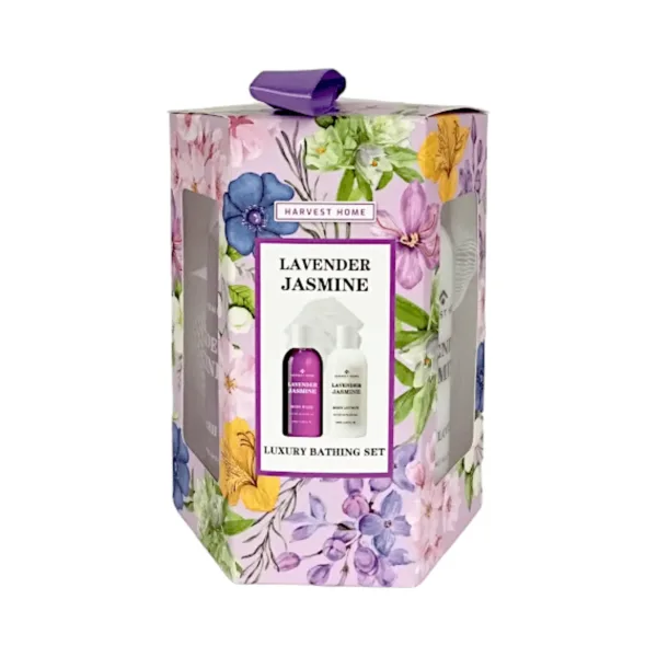 Harvest Home Lavender Jasmine Luxury Bathing Set - 2 X 100ml Harvest Home Lavender Jasmine Luxury Bathing Set - 2 X 100ml - Image 1